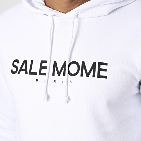Sale Môme Paris - Sweat Capuche Dotted Nounours Blanc