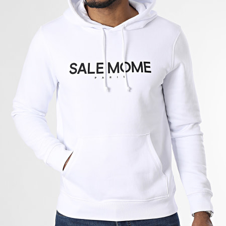 Sale Môme Paris - Sweat Capuche Dotted Nounours Blanc