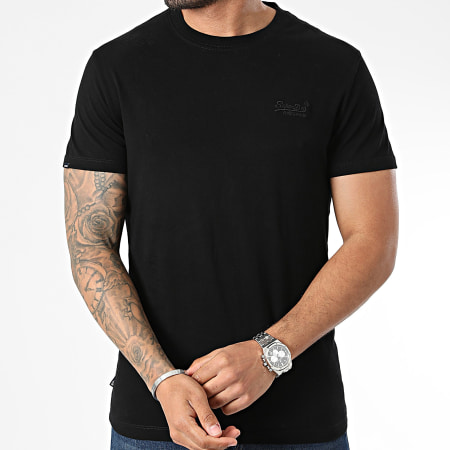 Superdry - Juego de 3 camisetas M1011362A Negro