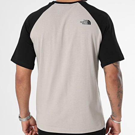 The North Face - Tee Shirt Raglan Easy A87N7 Taupe Black