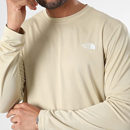 The North Face - Tee Shirt Manches Longues Reaxion Amp A2UAD Beige