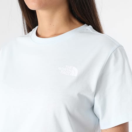 The North Face - Tee Shirt Femme Relaxed Redbox A87NK Bleu Clair