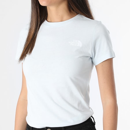 The North Face - Tee Shirt Femme Redbox A87NM Bleu Clair