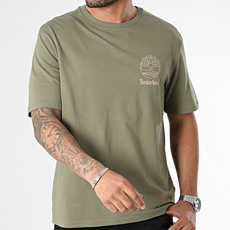 Timberland - Tee Shirt Design 3 SS A65HQ Vert Kaki