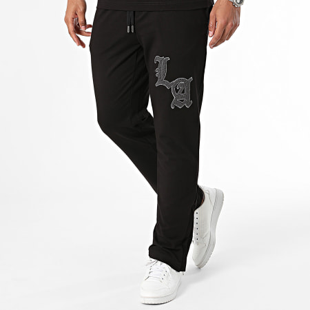 Ikao - Set di maglietta e pantaloni da jogging neri