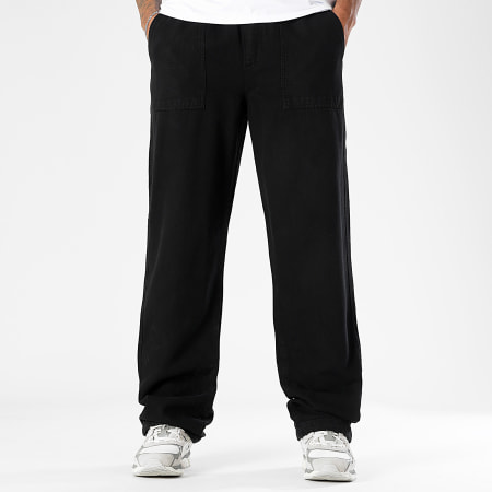 LBO - Vaqueros holgados de lona de algodón 0510 Negro