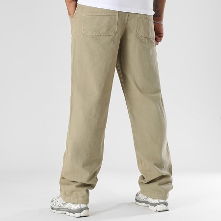 LBO - Vaqueros holgados de lona de algodón 0511 Beige