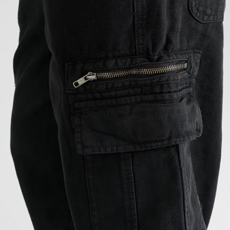 LBO - Pantalones cargo de lona de algodón 0513 Negro