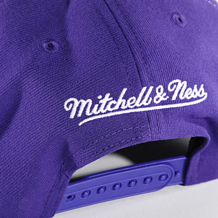 Mitchell and Ness - NBA Big Text 1 Los Angeles Lakers Snapback Cap HHSS7318 Purple