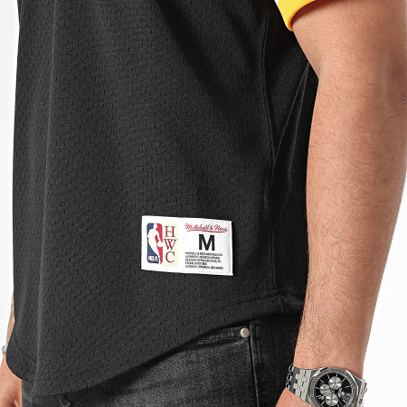 Mitchell and Ness - Los Angeles Lakers Fashion Mesh Basketball Jersey Negro Amarillo
