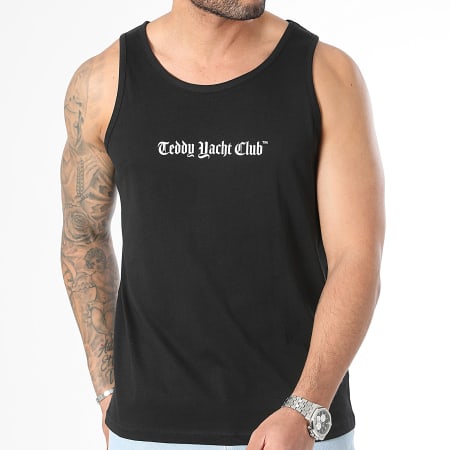 Teddy Yacht Club - Camiseta de tirantes Art Series Dripping Black And White Negra