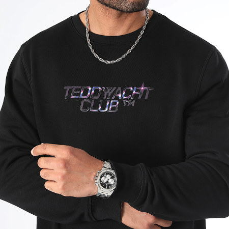 Teddy Yacht Club - Retro Futur Sudadera de cuello redondo Negro