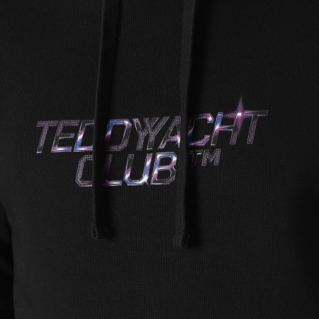 Teddy Yacht Club - Sweat Capuche Retro Futur Noir