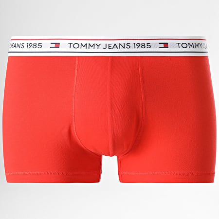 Tommy Jeans - Set di 3 boxer Trunk 3160 nero arancio blu navy