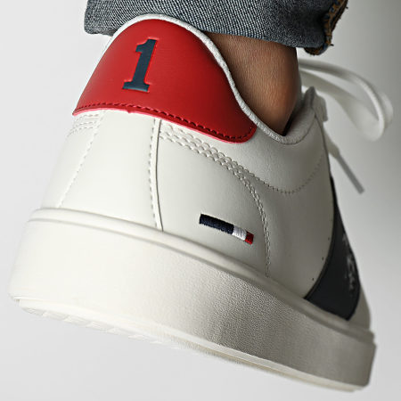 US Polo ASSN - Tymes 009 Bianco Rosso Navy Sneakers