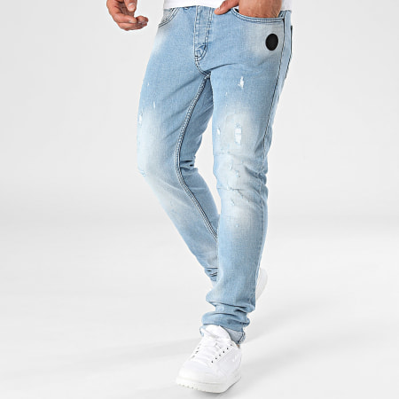 Zelys Paris - Jeans slim in denim blu