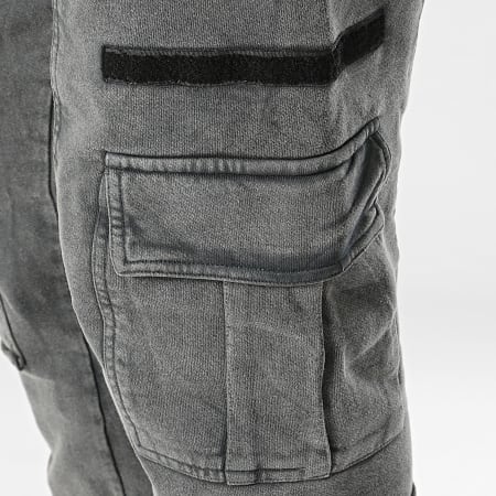 2Y Premium - Pantalones Cargo Gris Carbón