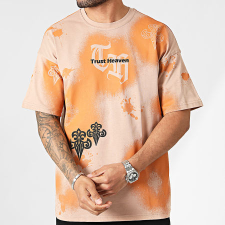 2Y Premium - Tee Shirt Oversize Large Beige Orange