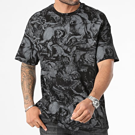 2Y Premium - Tee Shirt Gris Anthracite Noir
