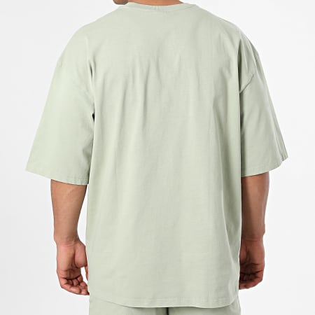2Y Premium - Ensemble Tee Shirt Oversize Et Short Jogging Vert Clair