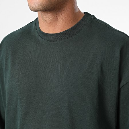 2Y Premium - Conjunto de camiseta oversize y pantalón corto verde oscuro