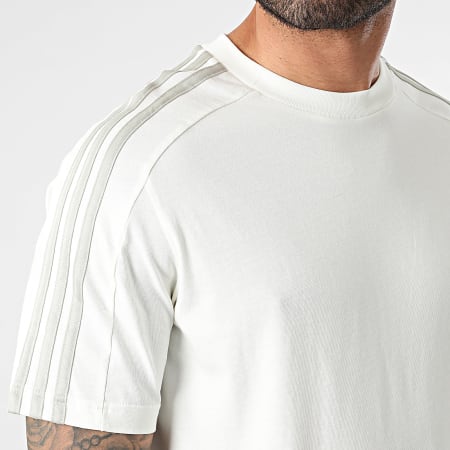 Adidas Sportswear - Maglietta a righe IS1337 Beige chiaro