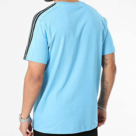 Adidas Sportswear - Maglietta a righe IS1338 Blu Nero