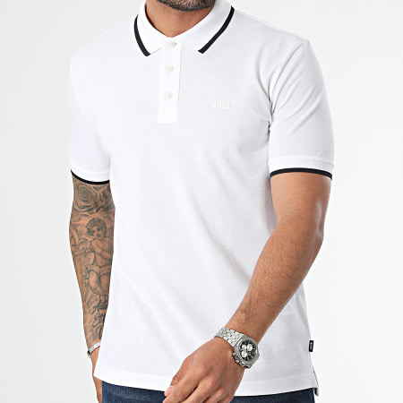 BOSS - Polo Manches Courtes Parlay 190 50494697 Blanc