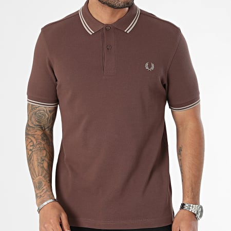 Fred Perry - Polo Manches Courtes MM3600 Marron