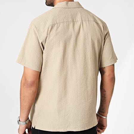 Jack And Jones - Chemise Manches Courtes Easter Camel Clair