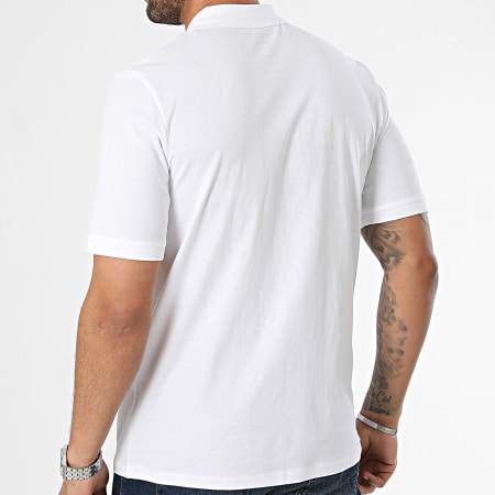 Jack And Jones - Polo Manches Courtes Forest Blanc
