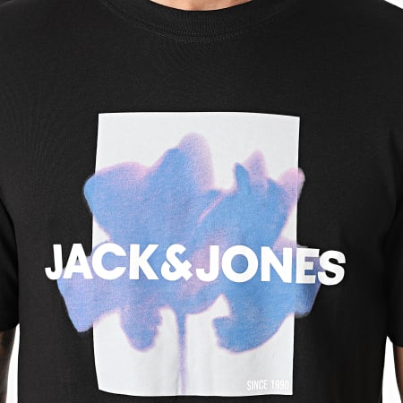 Jack And Jones - Tee Shirt Florals Noir