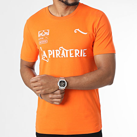 La Piraterie - Maglietta La Piraterie FC Arancione Bianco