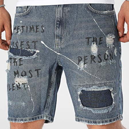 2Y Premium - Pantalones cortos vaqueros azules