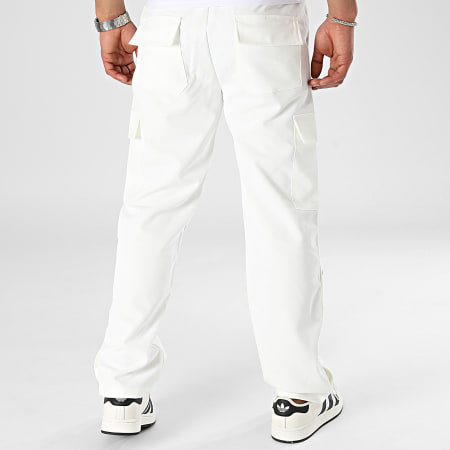 John H - Pantaloni cargo bianchi