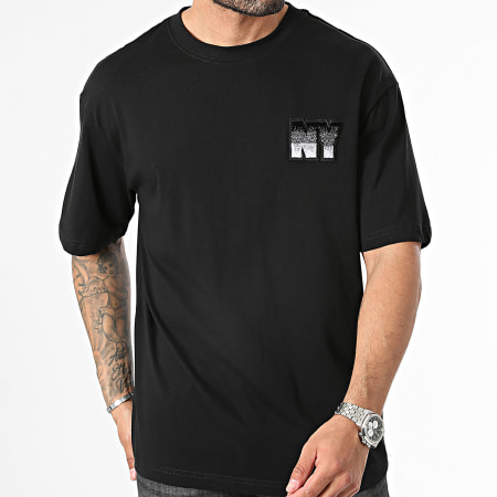 John H - Camiseta oversize negra