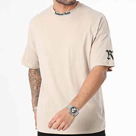 Redefined Rebel Tee Shirt Otis 211157 Beige LaBoutiqueOfficielle com