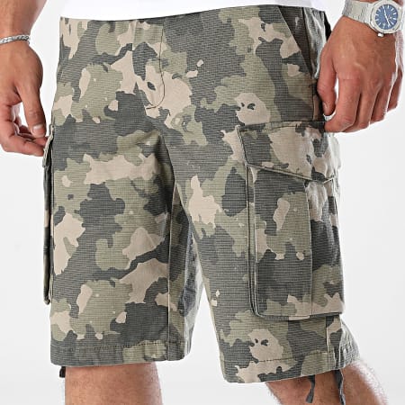 Redefined Rebel - Short Cargo 236010 Vert Kaki Camouflage