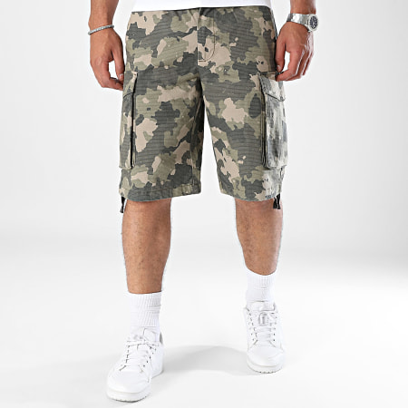 Redefined Rebel - Cargo Shorts 236010 Caqui Verde Camuflaje