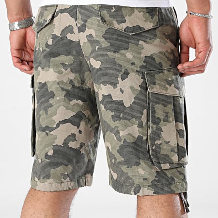 Redefined Rebel - Cargo Korte Broek 236010 Khaki Groen Camouflage