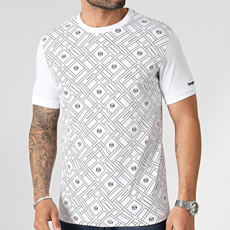 Sergio Tacchini - Labirinto Camiseta 40468 Blanco