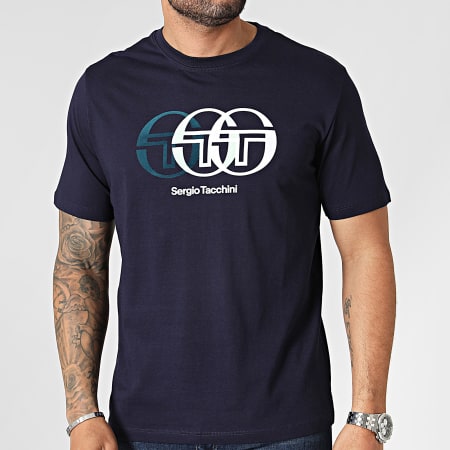Sergio Tacchini - Tee Shirt Triade 40518 Bleu Marine