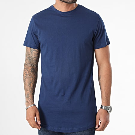 Urban Classics - Tee Shirt Shaped TB638 Bleu Marine