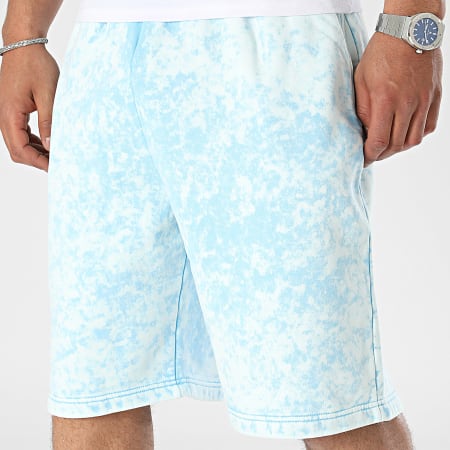 Urban Classics - Pantalones cortos de jogging lavados con toalla TB6278 Azul claro