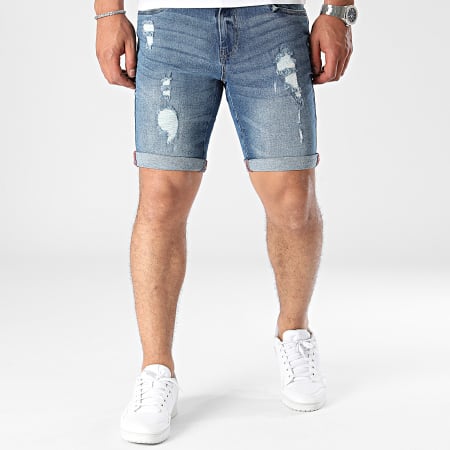 American People - Short Jean Boost 116-17 Bleu Denim