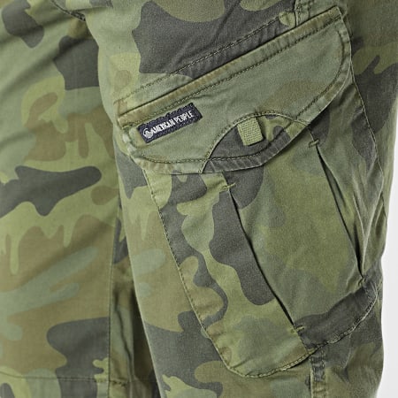 American People - Beliz Cargo Shorts 116-01 Khaki Verde Camouflage
