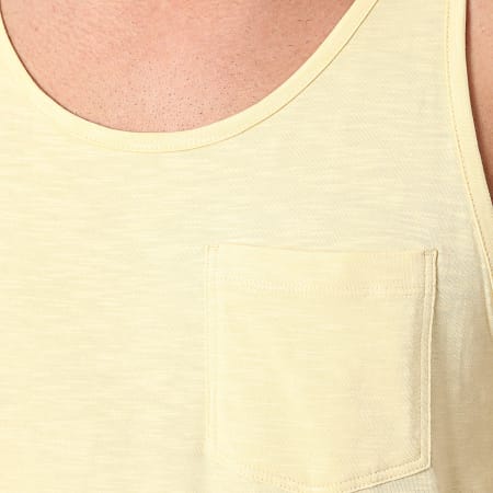 Jack And Jones - Camiseta de tirantes amarilla con bolsillos Tampa