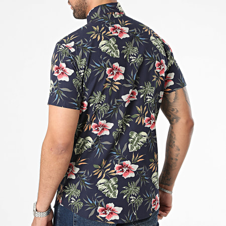 Jack And Jones - Chemise Manches Courtes Chill Bleu Marine Multi Floral
