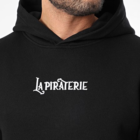 La Piraterie - Sudadera negra con capucha Navigables