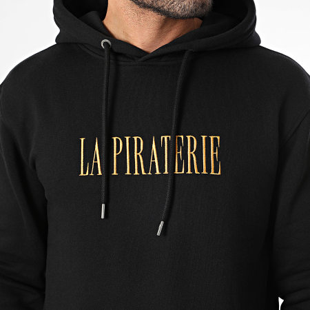 La Piraterie - Sudadera con capucha Scarface Gold Negra